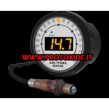 AirFuel carburazione stechiometrico con sonda wideband 52mm di precisione per AFR rotondo con software Carburazione Airfuel S...